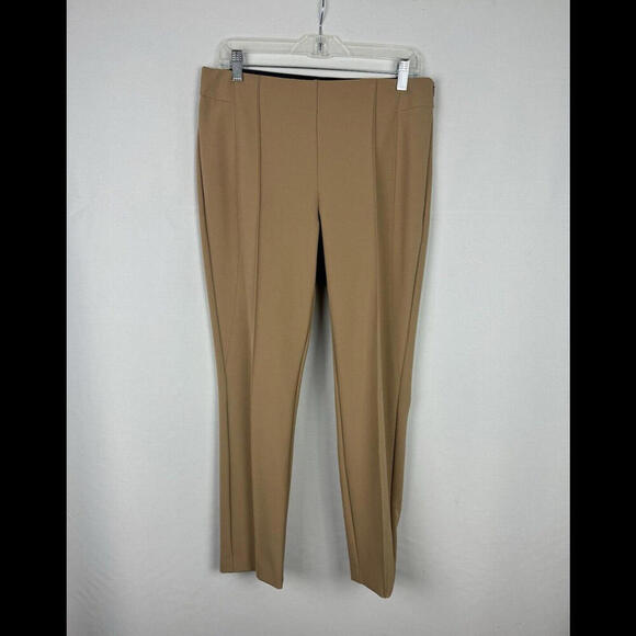 Pants - Lafayette 148 New York Gramercy Ankle Trouser Pants Tan Size 8 US